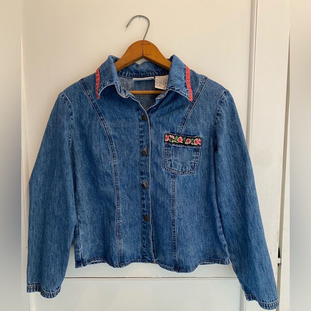Vintage Studio Ease Petite Denim Shirt/Jacket